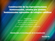 Research paper thumbnail of Construcción de las representaciones homosexuales, creadas por jóvenes homosexuales egresados de colegios católicos