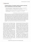 Research paper thumbnail of Cadmium-tolerance of transgenic Ipomoea aquatica expressing serine acetyltransferase and cysteine synthase