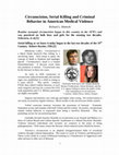 Research paper thumbnail of Circumcision: Serial Killing and Criminal Behavior in American Medical Violence