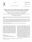 Research paper thumbnail of Stability analysis of the D-dimensional nonlinear Schrödinger equation with trap and two- and three-body interactions