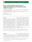 Research paper thumbnail of Effect of phosphate-based seed priming on strigolactone production and Striga hermonthica infection in cereals