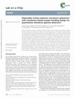 Research paper thumbnail of Disposable surface plasmon resonance aptasensor with membrane-based sample handling design for quantitative interferon-gamma detection