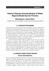 Research paper thumbnail of Patterns of Business Internationalisation in Poland: Empirical Results from the V4 Survey 