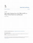 Research paper thumbnail of The Leaky Common Law: An "Offer to Sell" as a Policy Tool in Patent Law and Beyond