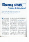 Research paper thumbnail of Teaching Gender, Framing Architecture - Part I