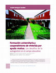 Research paper thumbnail of Formación universitaria y cooperativismo de vivienda por ayuda mutua