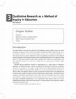 Research paper thumbnail of Qualitative Research Analysis in Education