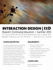 Research paper thumbnail of Interaction Design Syllabus