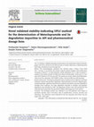 Research paper thumbnail of Novel validated stability-indicating UPLC method for the determination of Metoclopramide and its degradation impurities in API and pharmaceutical dosage form Prathyusha Sowjanya a,*, Palani Shanmugasundaram , Petla Naidu , Sanjeev Kumar Singamsetty 