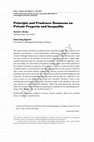 Research paper thumbnail of Principle and Prudence: Rousseau on Private Property and Inequality