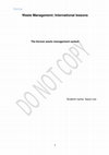 Research paper thumbnail of Korean waste management 