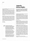 Research paper thumbnail of Mapuche Human Rights, interviewed by Peter Farbridge