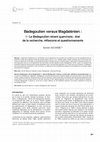 Research paper thumbnail of Badegoulien versus Magdalénien : I - Le Badegoulien récent quercinois : état de la recherche, réflexions et questionnements