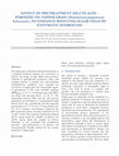 Research paper thumbnail of EFFECT OF PRETREATMENT DILUTE ACID - PEROXIDE ON NAPIER GRASS (Pennisetum purpureum Schumach.) TO ENHANCE REDUCING SUGAR YIELD BY ENZYMATIC HYDROLYSIS