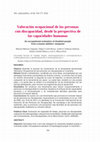 Research paper thumbnail of Valoracion ocupacional de Personas con Discapacidad desde Perspectiva de Capacidades Humanas