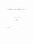 Research paper thumbnail of Intimate Encounters: Affective Labor in Call Centers