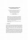 Research paper thumbnail of Towards Ontological Foundations for the Conceptual Modeling of Events