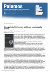 Research paper thumbnail of Recensione di George Lakoff, Pensiero politico e scienza della mente 2008, trad. it. di G. Barile, Bruno Mondadori, Milano, 2009