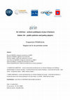 Research paper thumbnail of Air intérieur : actions publiques et jeux d'acteurs