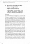 Research paper thumbnail of Wylie*, L. E., Patihis*, L., McCuller, L. L., Davis, D., Brank, E. M., Loftus, E. F., & Bornstein, B. H. (2014).  Misinformation effects in older versus younger adults: A meta-analysis and review. In The Elderly Eyewitness in Court, UK: Taylor & Francis. *First two  authors contributed equally.