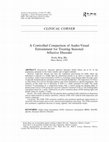 Research paper thumbnail of A Controlled Comparison of Audio-Visual Entrainment for Treating Seasonal Affective Disorder INTRODUCTION