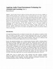 Research paper thumbnail of Applying Audio-Visual Entrainment Technology for Attention and Learning (Part 3