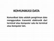 Research paper thumbnail of KOMUNIKASI DATA