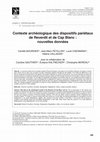 Research paper thumbnail of Contexte archéologique des dispositifs pariétaux de Reverdit et Cap-Blanc : nouvelles données