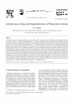 Research paper thumbnail of Architecture, ecology and biogeochemistry of Phaeocystis colonies