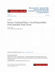 Research paper thumbnail of Review: Greg Mallory, 'Uncharted Waters: Social Responsibility in Australian Trade Unions', Boolarong Press, Brisbane, 2005