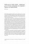 Research paper thumbnail of Skilda gravar, skilda världar – tidigkristna gravar, kyrkor, stadsgårdar och storgårdar i Sigtuna och i Mälarområdet (Separate burial grounds, worlds apart – Early Christian graves, churches, town properties and manorial estates in Sigtuna and the Lake Mälaren region) (2014).