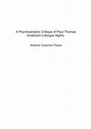 Research paper thumbnail of A Psychoanalytic Critique of Paul Thomas Anderson's Boogie Nights