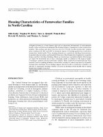 Research paper thumbnail of Housing characteristics of farmworker families in North Carolina