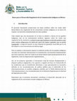 Research paper thumbnail of Bases para el Desarrollo Regulatorio de la Comunicación Indígena en México 