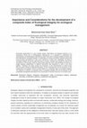 Research paper thumbnail of Importance and considerations for the development of a composite index of ecological integrity for ecological management