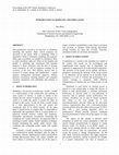 Research paper thumbnail of INTRODUCTION TO MODELING AND SIMULATION