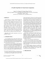 Research paper thumbnail of A parallel algorithm for closed cube computation