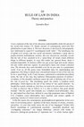 Research paper thumbnail of 2004. Rule of Law in India: theory and practice in Peerenboom, Randall. ed. Asian Discourses of Rule of Law: Theories and implementation of rule of law in twelve Asian countries, France and India, 324-345, London & New York: Routledge.