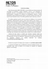 Research paper thumbnail of Convocatoria Revista Académica Retos Internacionales- “El conflicto palestino-israelí: soluciones y derivas”