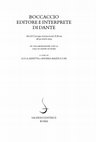 Research paper thumbnail of L'influenza del Boccaccio nella tradizione recenziore della "Commedia". Postilla critica, in Boccaccio editore e interprete di Dante, Atti del Convegno internazionale, Roma, 28-30 ottobre 2013, Roma, Salerno Editrice 2014, pp. 222-54.