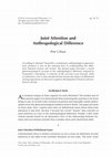 Research paper thumbnail of Joint Attention and Anthropological Difference