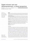 Research paper thumbnail of Mariën, Ilse and Jernej A. Prodnik - Digital inclusion and user (dis)empowerment: a critical perspective