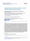 Research paper thumbnail of Supply Response Analysis of Rice Growers    in District Gujranwala, Pakistan