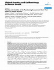 Research paper thumbnail of Validity and reliability of the Functioning Assessment Short Test (FAST) in bipolar disorder