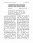 Research paper thumbnail of The Effect of Varied Cognitive Strategies Used to Complement Animated Instruction in Facilitating Achievement of Higher Order Learning Objectives