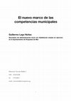 Research paper thumbnail of El marco de ls competencias locales en la LAULA