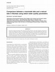 Research paper thumbnail of Comparison between a manmade lake and a natural lake in Mumbai using select water quality parameters