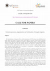 Research paper thumbnail of CALL FOR PAPERS  Symposium:  Exclusion processes, stigmatization and victimization of irregular migrants.