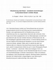 Research paper thumbnail of Ritualisierung statt Ritual - veränderte Suchrichtung