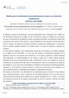 Research paper thumbnail of Modelo para la clasificación de procedimientos en base a su atribución competencial